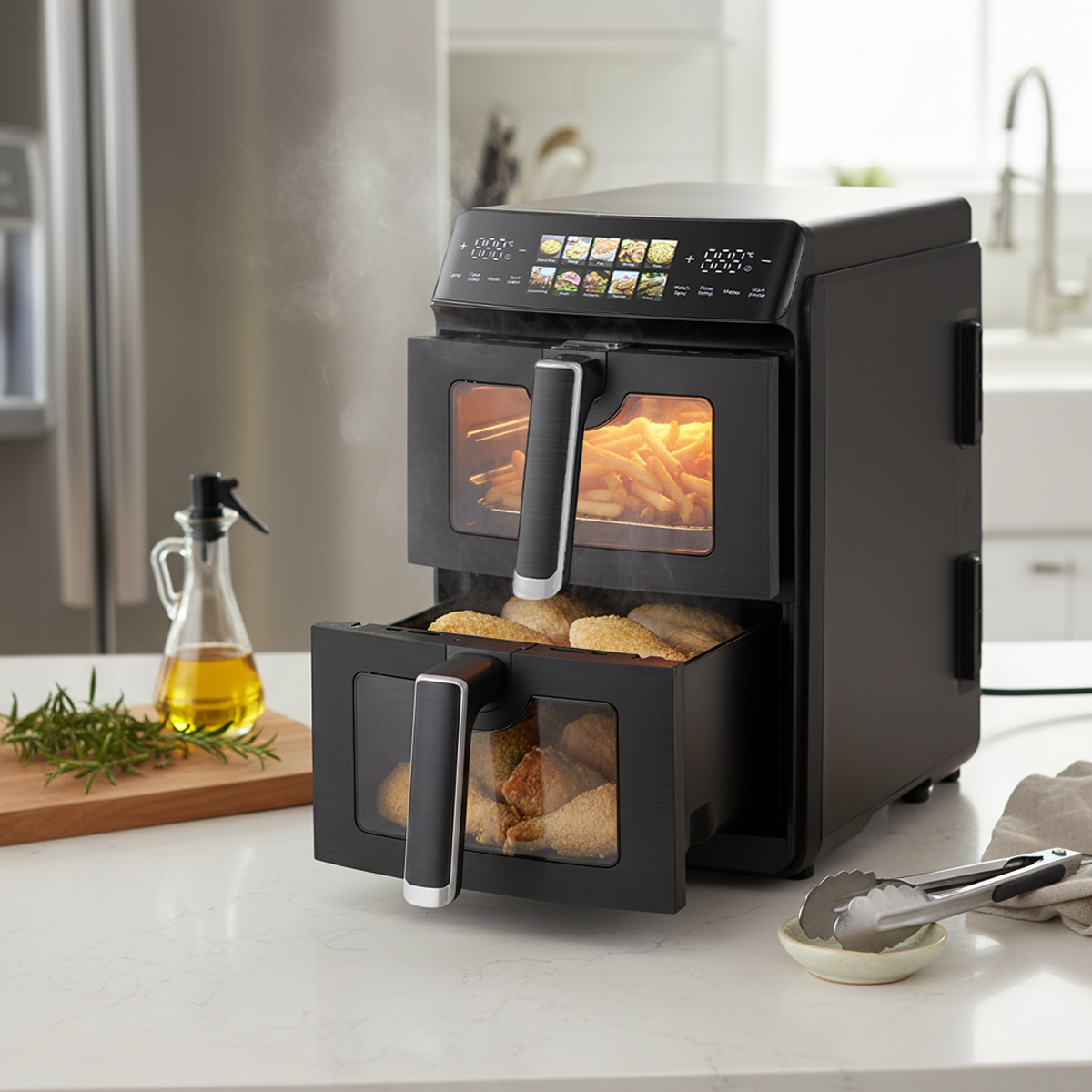 FREIDORA AIRE COOK ORGANICS DUAL 10 L 08